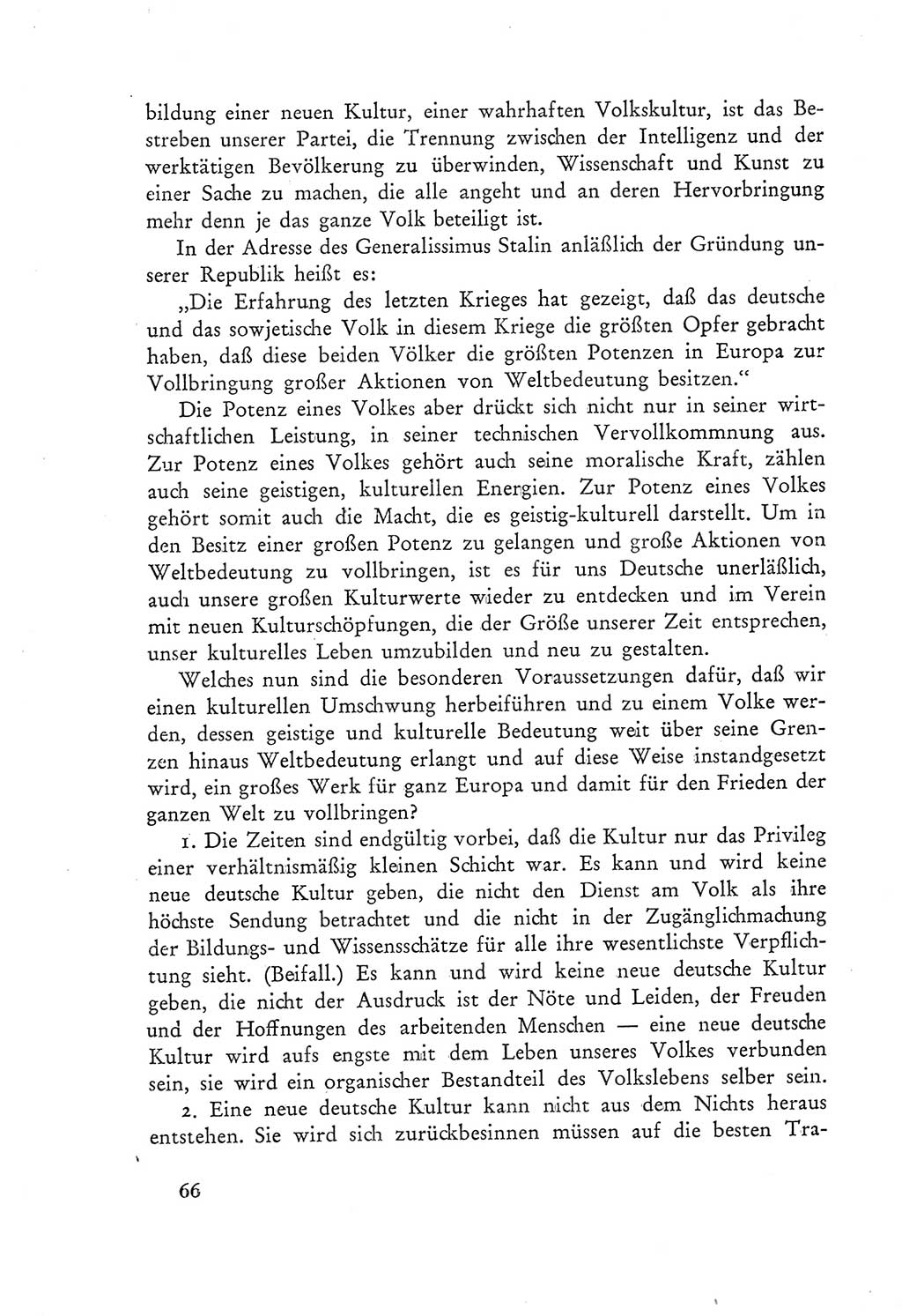 Protokoll der Verhandlungen des Ⅲ. Parteitages der Sozialistischen Einheitspartei Deutschlands (SED) [Deutsche Demokratische Republik (DDR)] 1950, Band 2, Seite 66 (Prot. Verh. Ⅲ. PT SED DDR 1950, Bd. 2, S. 66)