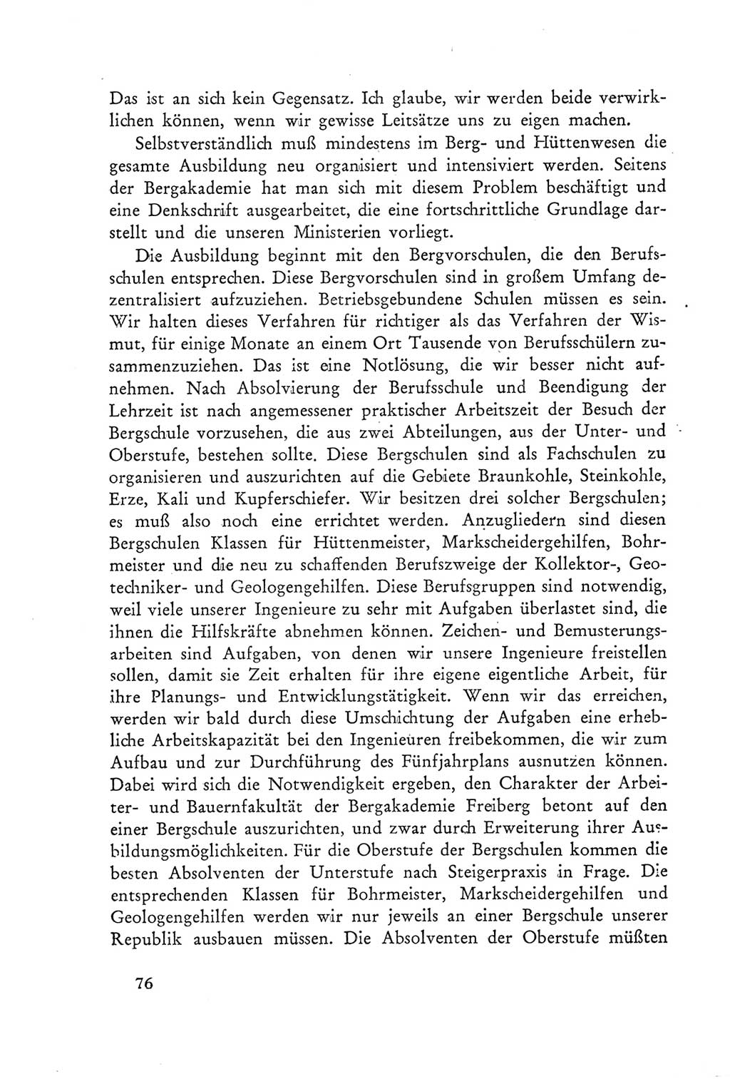 Protokoll der Verhandlungen des Ⅲ. Parteitages der Sozialistischen Einheitspartei Deutschlands (SED) [Deutsche Demokratische Republik (DDR)] 1950, Band 2, Seite 76 (Prot. Verh. Ⅲ. PT SED DDR 1950, Bd. 2, S. 76)
