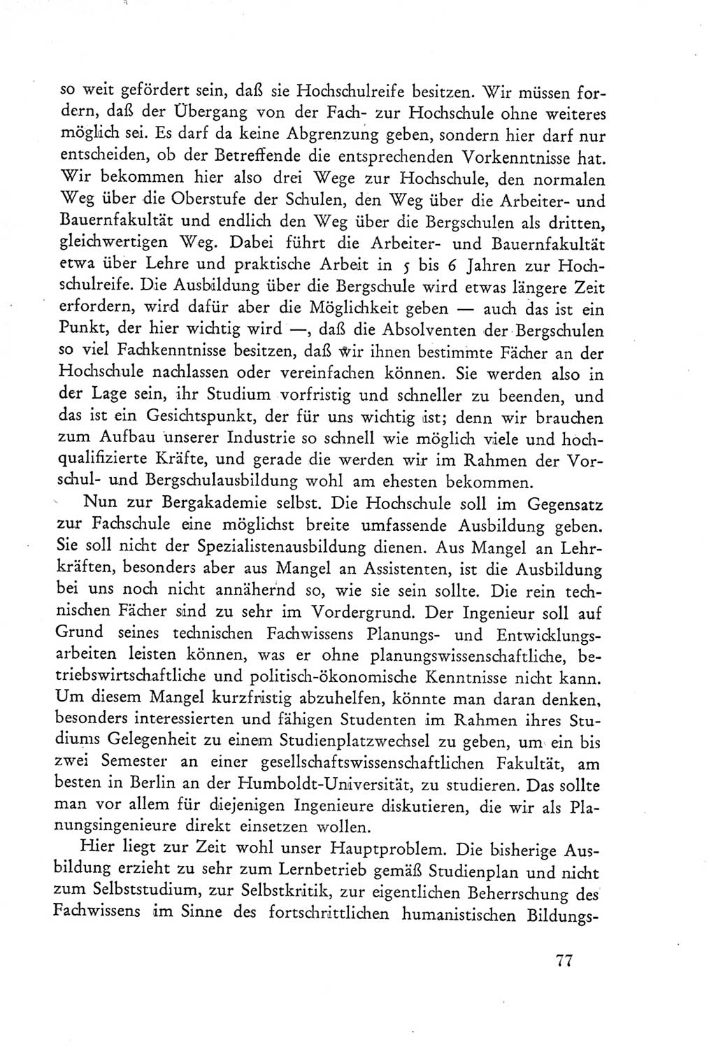 Protokoll der Verhandlungen des Ⅲ. Parteitages der Sozialistischen Einheitspartei Deutschlands (SED) [Deutsche Demokratische Republik (DDR)] 1950, Band 2, Seite 77 (Prot. Verh. Ⅲ. PT SED DDR 1950, Bd. 2, S. 77)