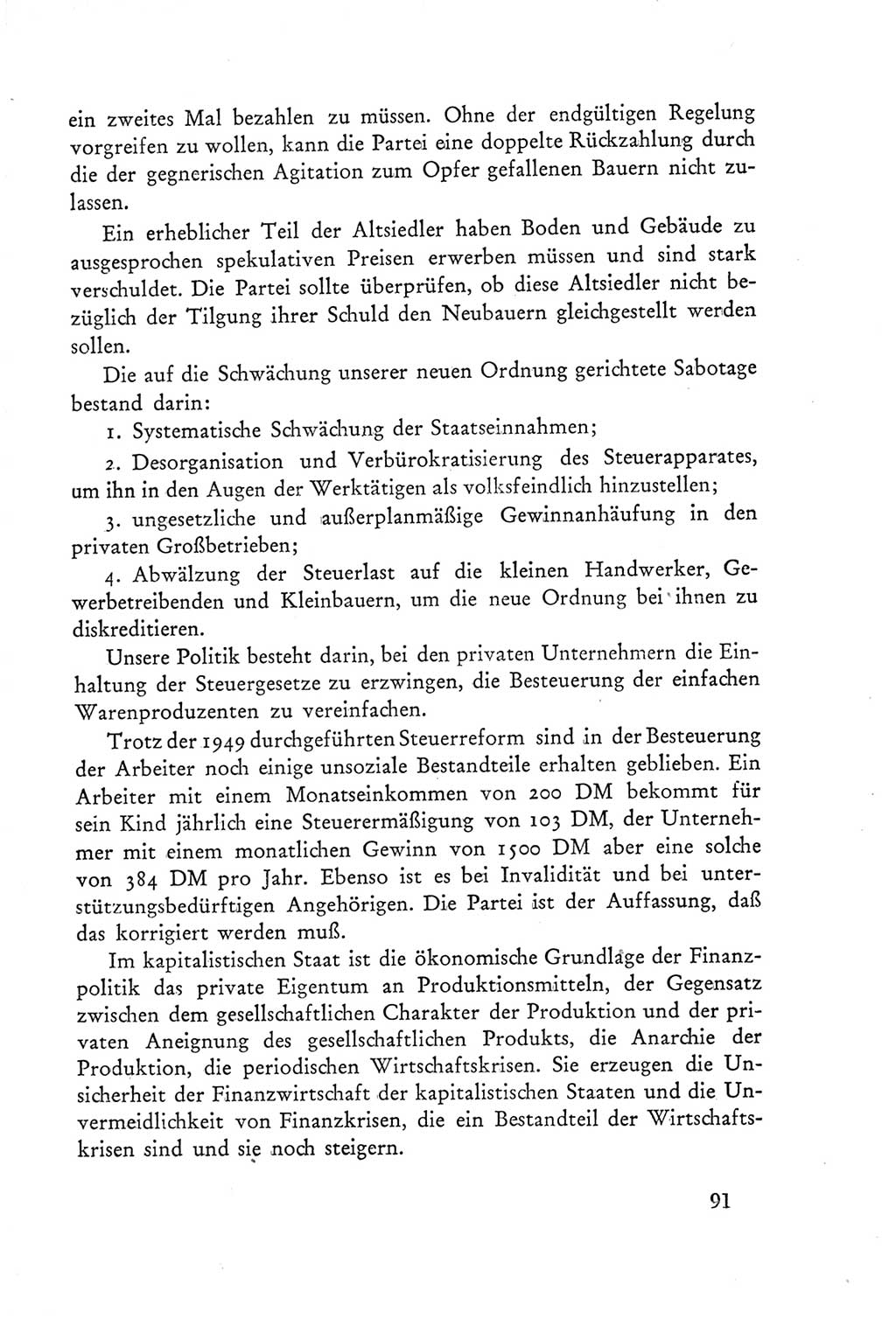 Protokoll der Verhandlungen des Ⅲ. Parteitages der Sozialistischen Einheitspartei Deutschlands (SED) [Deutsche Demokratische Republik (DDR)] 1950, Band 2, Seite 91 (Prot. Verh. Ⅲ. PT SED DDR 1950, Bd. 2, S. 91)