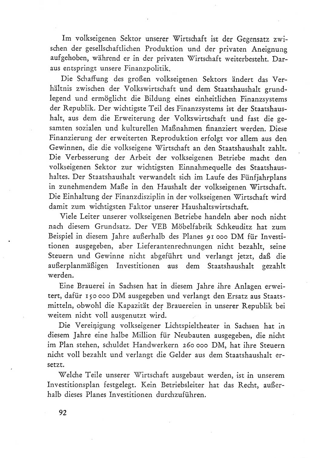 Protokoll der Verhandlungen des Ⅲ. Parteitages der Sozialistischen Einheitspartei Deutschlands (SED) [Deutsche Demokratische Republik (DDR)] 1950, Band 2, Seite 92 (Prot. Verh. Ⅲ. PT SED DDR 1950, Bd. 2, S. 92)