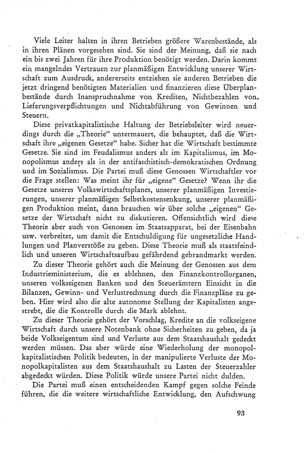 Protokoll der Verhandlungen des Ⅲ. Parteitages der Sozialistischen Einheitspartei Deutschlands (SED) [Deutsche Demokratische Republik (DDR)] 1950, Band 2, Seite 93 (Prot. Verh. Ⅲ. PT SED DDR 1950, Bd. 2, S. 93)