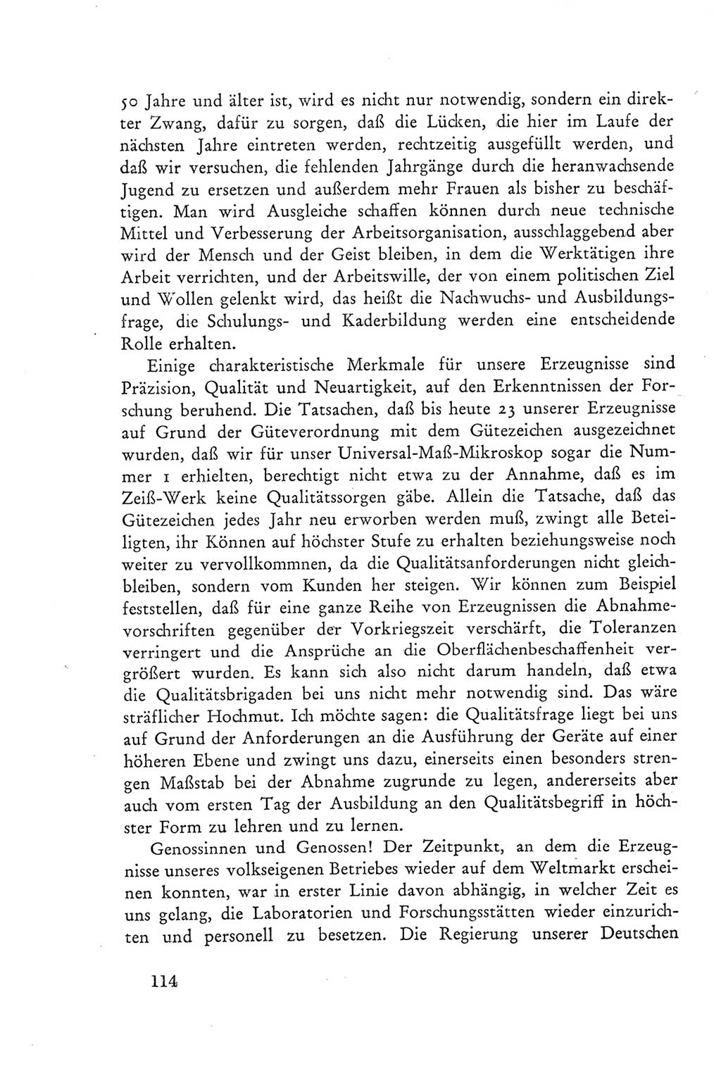 Protokoll der Verhandlungen des Ⅲ. Parteitages der Sozialistischen Einheitspartei Deutschlands (SED) [Deutsche Demokratische Republik (DDR)] 1950, Band 2, Seite 114 (Prot. Verh. Ⅲ. PT SED DDR 1950, Bd. 2, S. 114)
