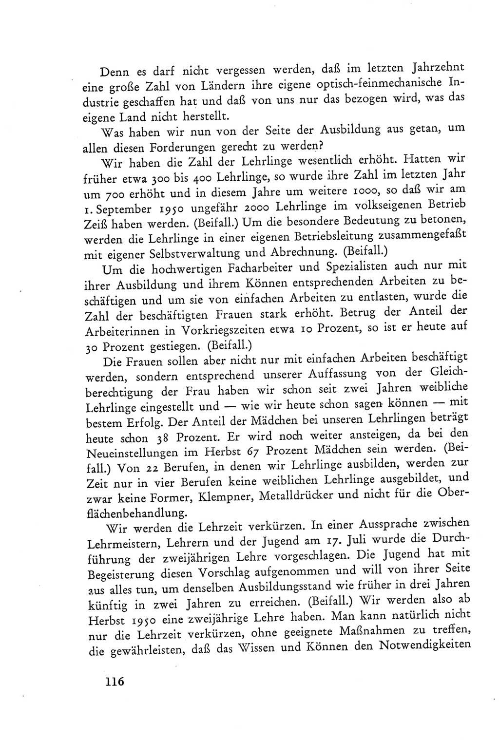 Protokoll der Verhandlungen des Ⅲ. Parteitages der Sozialistischen Einheitspartei Deutschlands (SED) [Deutsche Demokratische Republik (DDR)] 1950, Band 2, Seite 116 (Prot. Verh. Ⅲ. PT SED DDR 1950, Bd. 2, S. 116)