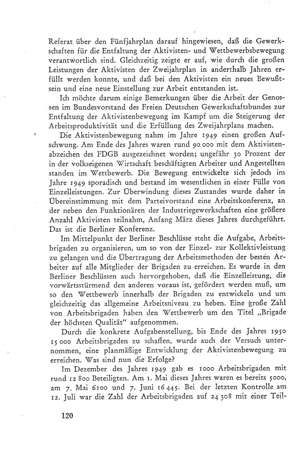 Protokoll der Verhandlungen des Ⅲ. Parteitages der Sozialistischen Einheitspartei Deutschlands (SED) [Deutsche Demokratische Republik (DDR)] 1950, Band 2, Seite 120 (Prot. Verh. Ⅲ. PT SED DDR 1950, Bd. 2, S. 120)