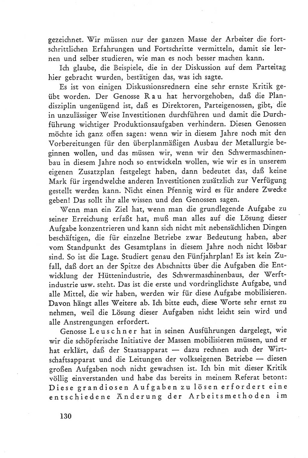 Protokoll der Verhandlungen des Ⅲ. Parteitages der Sozialistischen Einheitspartei Deutschlands (SED) [Deutsche Demokratische Republik (DDR)] 1950, Band 2, Seite 130 (Prot. Verh. Ⅲ. PT SED DDR 1950, Bd. 2, S. 130)