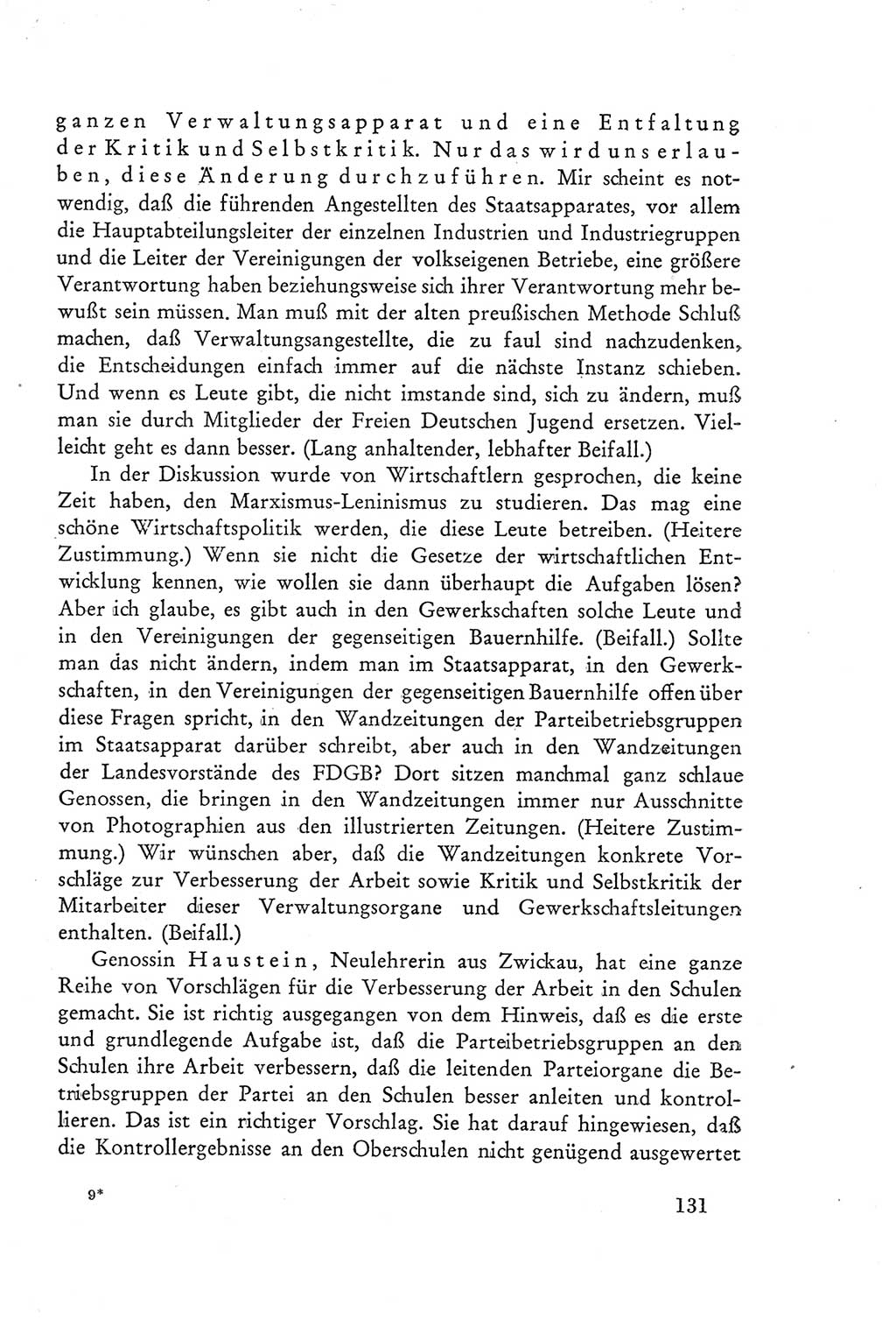 Protokoll der Verhandlungen des Ⅲ. Parteitages der Sozialistischen Einheitspartei Deutschlands (SED) [Deutsche Demokratische Republik (DDR)] 1950, Band 2, Seite 131 (Prot. Verh. Ⅲ. PT SED DDR 1950, Bd. 2, S. 131)