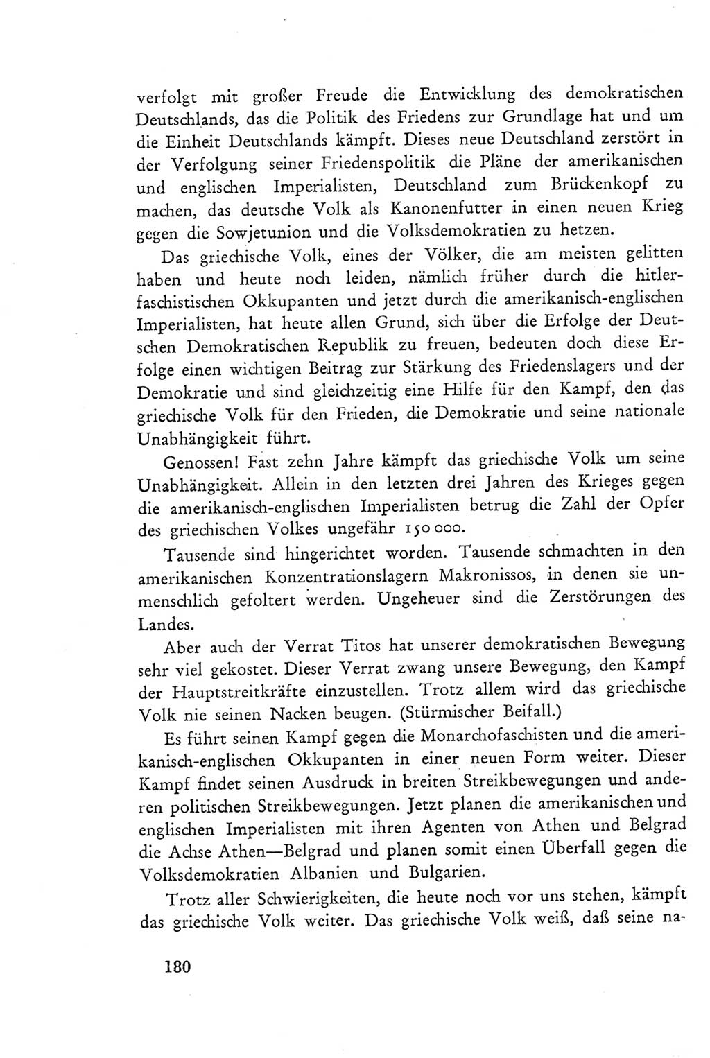 Protokoll der Verhandlungen des Ⅲ. Parteitages der Sozialistischen Einheitspartei Deutschlands (SED) [Deutsche Demokratische Republik (DDR)] 1950, Band 2, Seite 180 (Prot. Verh. Ⅲ. PT SED DDR 1950, Bd. 2, S. 180)