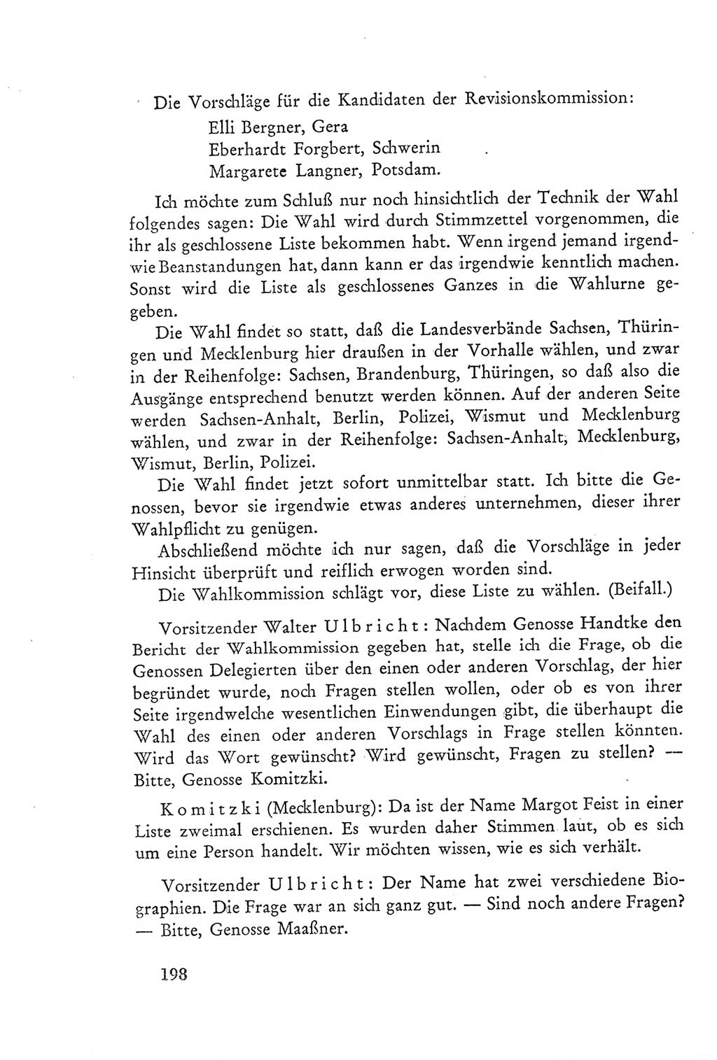 Protokoll der Verhandlungen des Ⅲ. Parteitages der Sozialistischen Einheitspartei Deutschlands (SED) [Deutsche Demokratische Republik (DDR)] 1950, Band 2, Seite 198 (Prot. Verh. Ⅲ. PT SED DDR 1950, Bd. 2, S. 198)