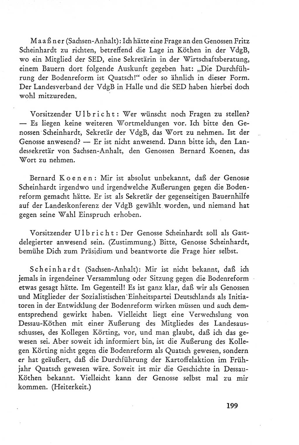Protokoll der Verhandlungen des Ⅲ. Parteitages der Sozialistischen Einheitspartei Deutschlands (SED) [Deutsche Demokratische Republik (DDR)] 1950, Band 2, Seite 199 (Prot. Verh. Ⅲ. PT SED DDR 1950, Bd. 2, S. 199)