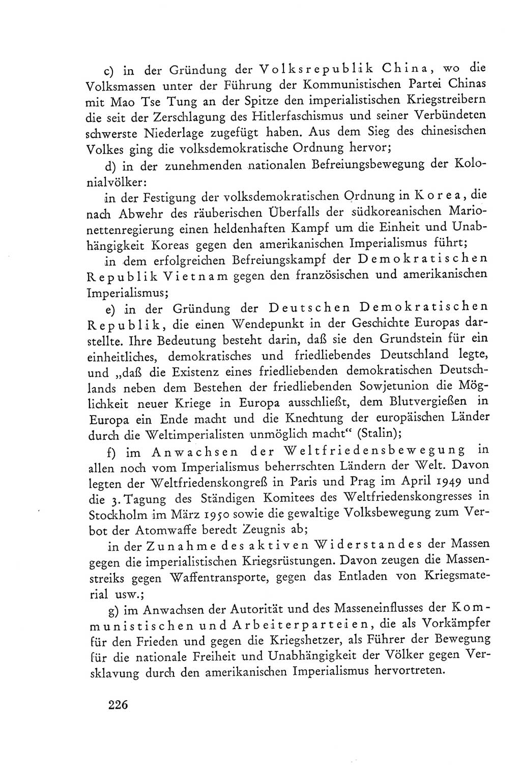 Protokoll der Verhandlungen des Ⅲ. Parteitages der Sozialistischen Einheitspartei Deutschlands (SED) [Deutsche Demokratische Republik (DDR)] 1950, Band 2, Seite 226 (Prot. Verh. Ⅲ. PT SED DDR 1950, Bd. 2, S. 226)