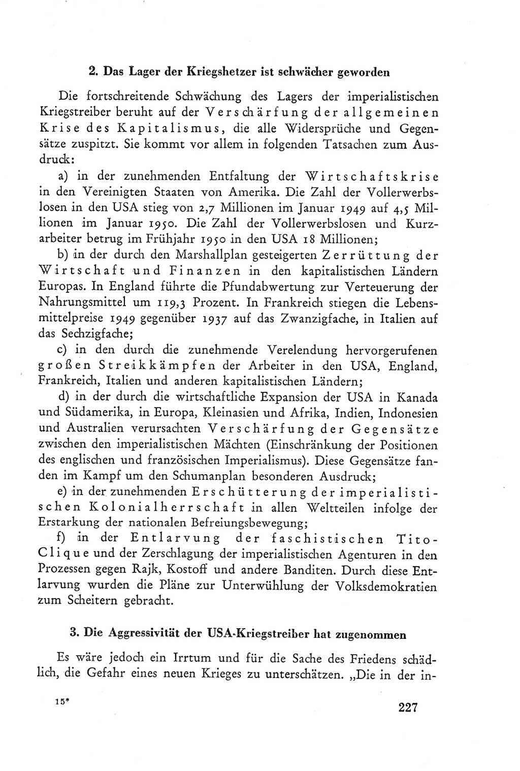 Protokoll der Verhandlungen des Ⅲ. Parteitages der Sozialistischen Einheitspartei Deutschlands (SED) [Deutsche Demokratische Republik (DDR)] 1950, Band 2, Seite 227 (Prot. Verh. Ⅲ. PT SED DDR 1950, Bd. 2, S. 227)