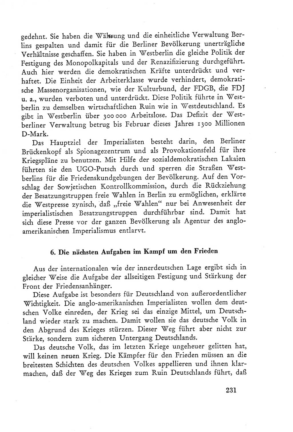 Protokoll der Verhandlungen des Ⅲ. Parteitages der Sozialistischen Einheitspartei Deutschlands (SED) [Deutsche Demokratische Republik (DDR)] 1950, Band 2, Seite 231 (Prot. Verh. Ⅲ. PT SED DDR 1950, Bd. 2, S. 231)