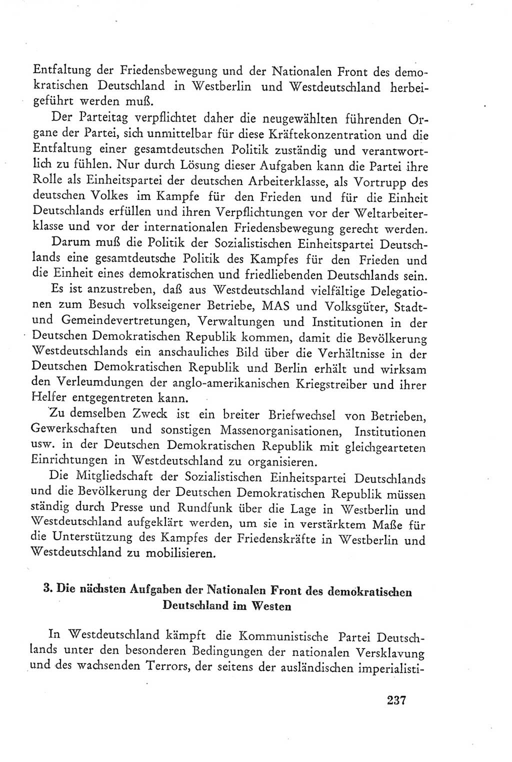 Protokoll der Verhandlungen des Ⅲ. Parteitages der Sozialistischen Einheitspartei Deutschlands (SED) [Deutsche Demokratische Republik (DDR)] 1950, Band 2, Seite 237 (Prot. Verh. Ⅲ. PT SED DDR 1950, Bd. 2, S. 237)