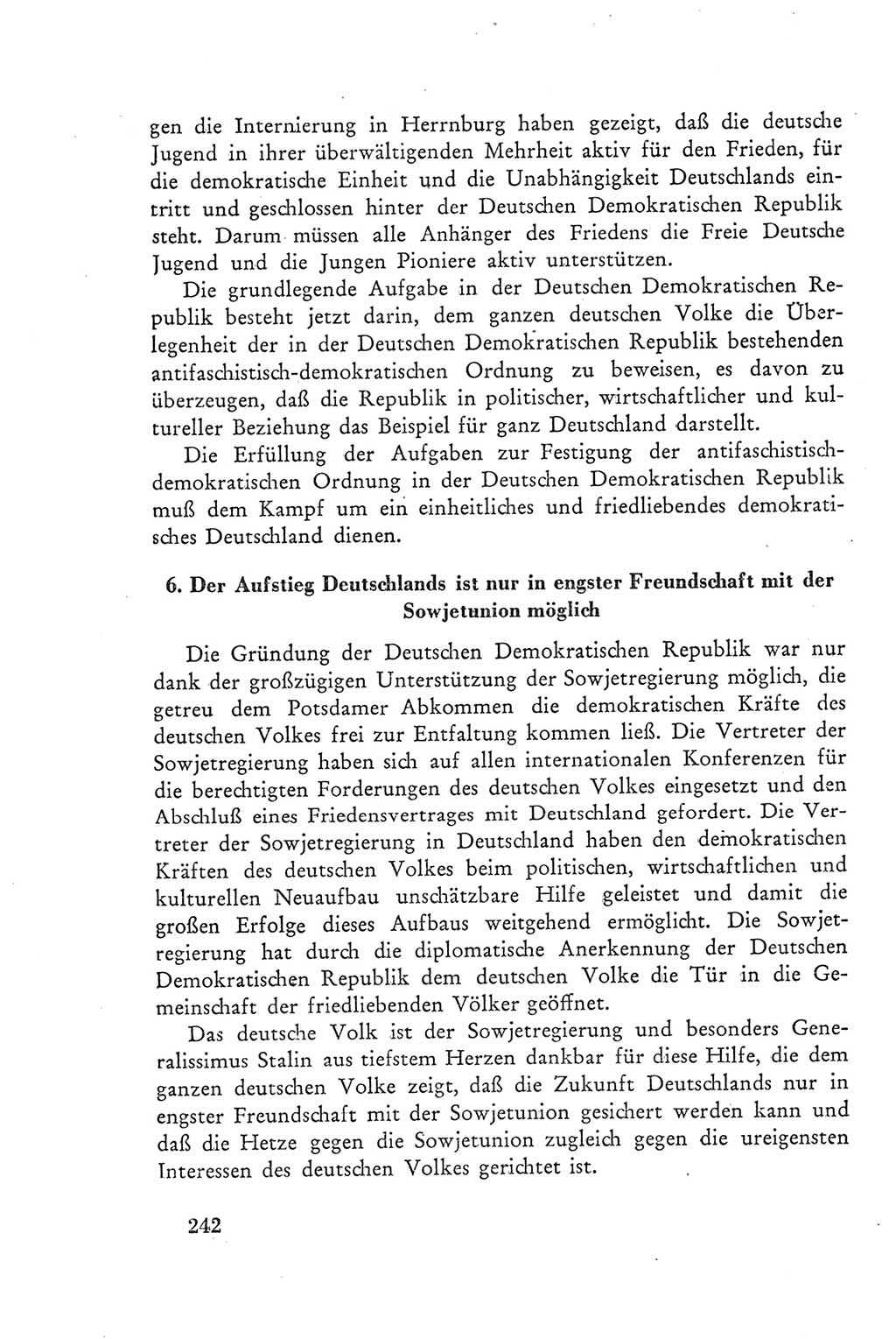 Protokoll der Verhandlungen des Ⅲ. Parteitages der Sozialistischen Einheitspartei Deutschlands (SED) [Deutsche Demokratische Republik (DDR)] 1950, Band 2, Seite 242 (Prot. Verh. Ⅲ. PT SED DDR 1950, Bd. 2, S. 242)