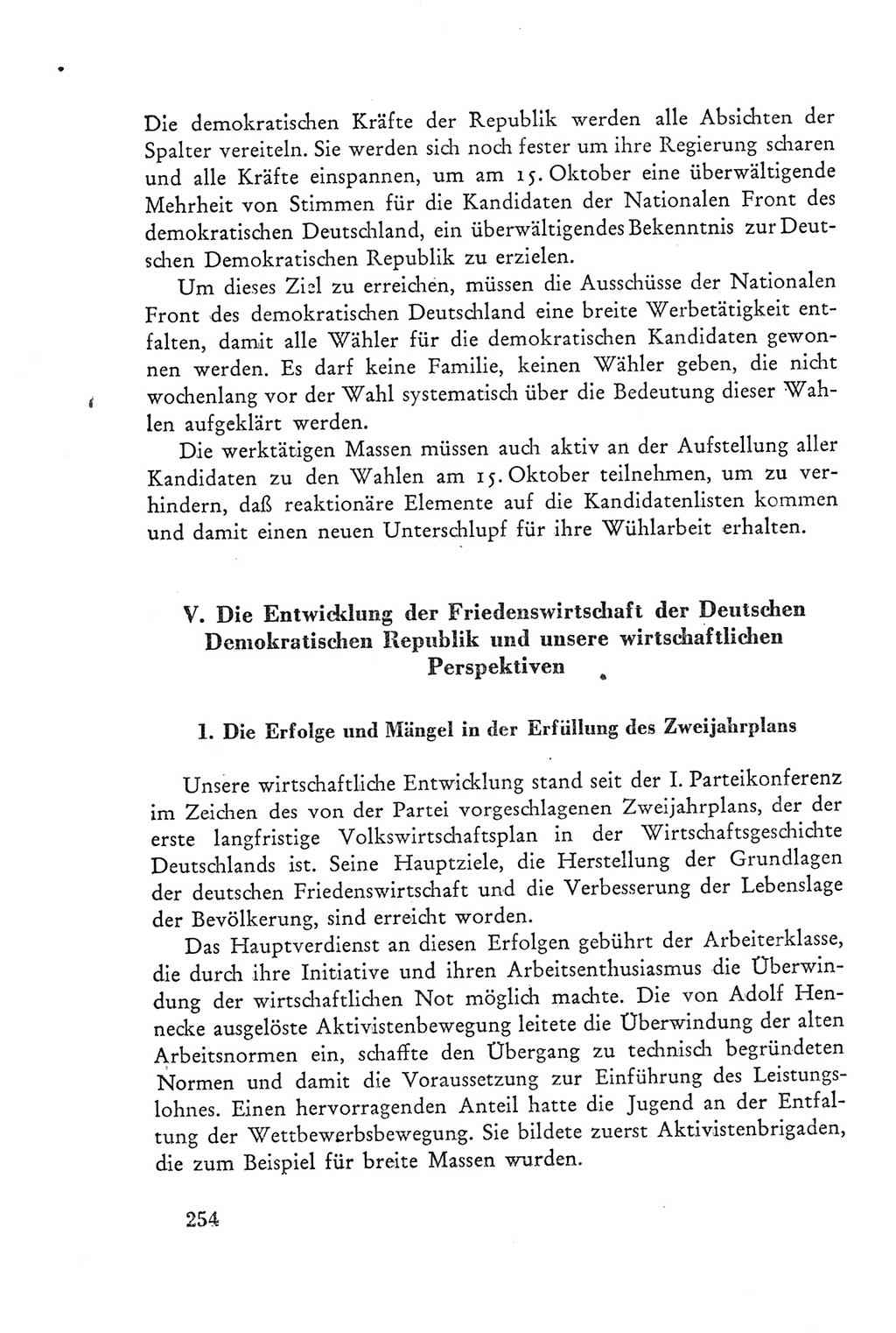 Protokoll der Verhandlungen des Ⅲ. Parteitages der Sozialistischen Einheitspartei Deutschlands (SED) [Deutsche Demokratische Republik (DDR)] 1950, Band 2, Seite 254 (Prot. Verh. Ⅲ. PT SED DDR 1950, Bd. 2, S. 254)