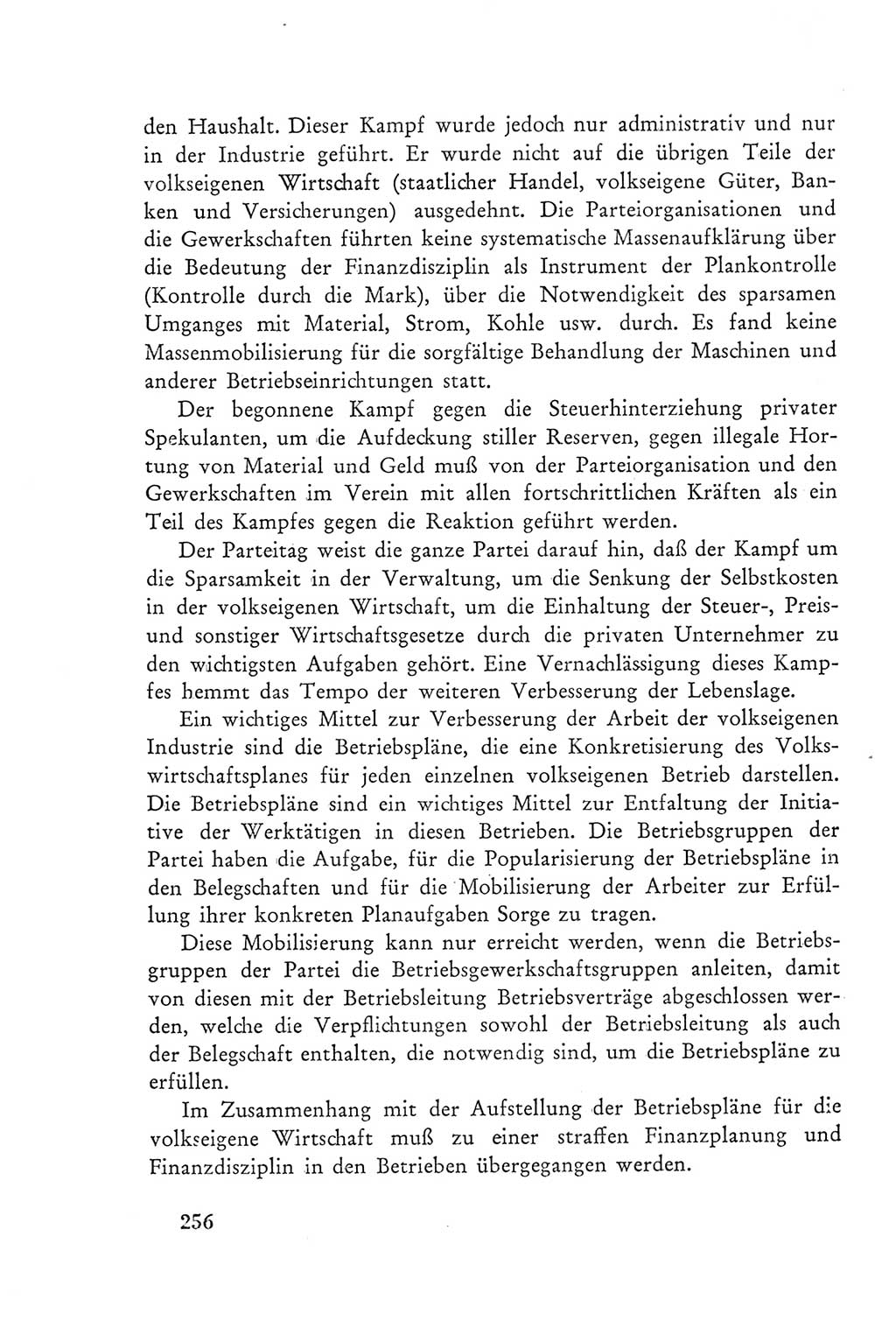 Protokoll der Verhandlungen des Ⅲ. Parteitages der Sozialistischen Einheitspartei Deutschlands (SED) [Deutsche Demokratische Republik (DDR)] 1950, Band 2, Seite 256 (Prot. Verh. Ⅲ. PT SED DDR 1950, Bd. 2, S. 256)