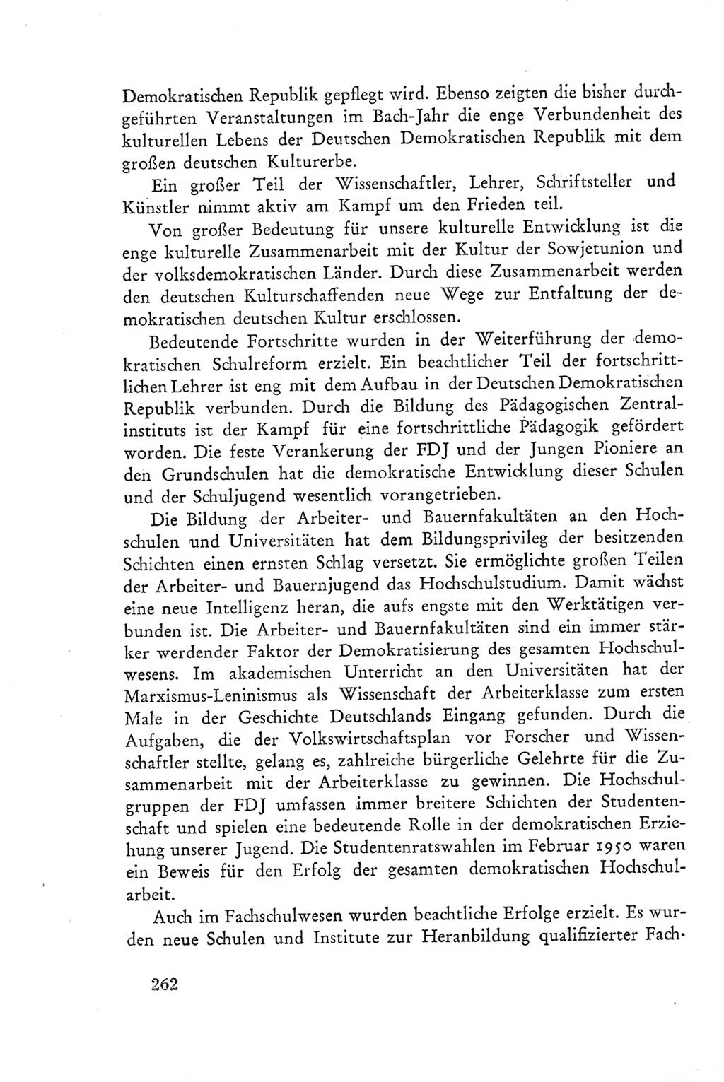 Protokoll der Verhandlungen des Ⅲ. Parteitages der Sozialistischen Einheitspartei Deutschlands (SED) [Deutsche Demokratische Republik (DDR)] 1950, Band 2, Seite 262 (Prot. Verh. Ⅲ. PT SED DDR 1950, Bd. 2, S. 262)