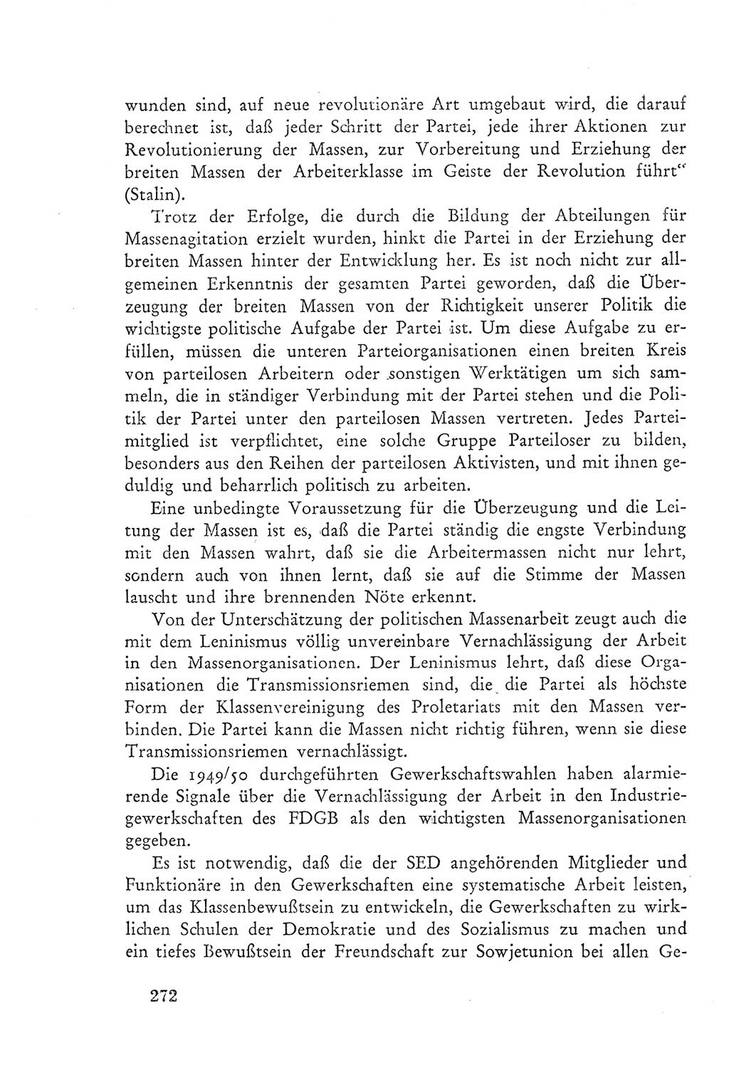 Protokoll der Verhandlungen des Ⅲ. Parteitages der Sozialistischen Einheitspartei Deutschlands (SED) [Deutsche Demokratische Republik (DDR)] 1950, Band 2, Seite 272 (Prot. Verh. Ⅲ. PT SED DDR 1950, Bd. 2, S. 272)