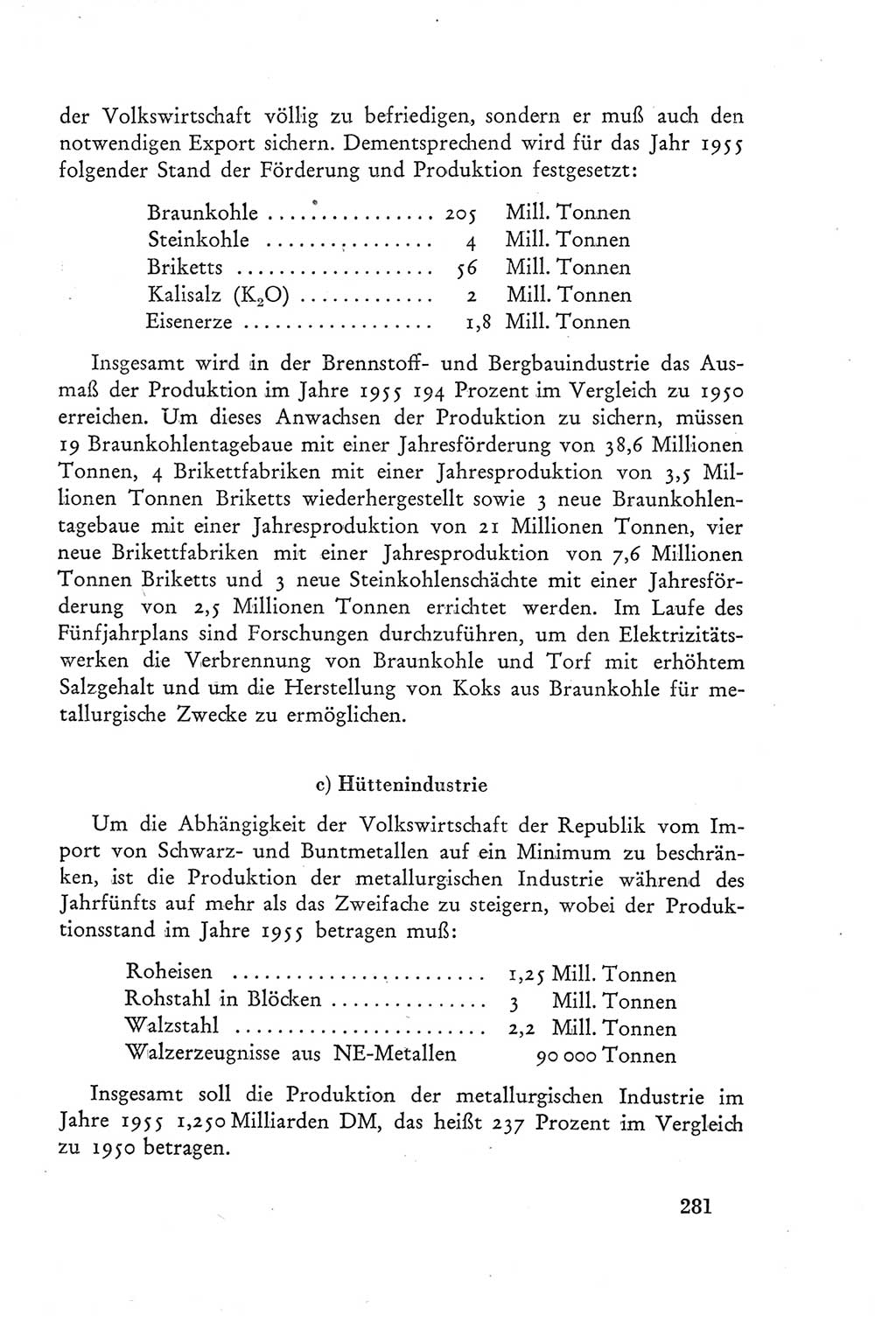Protokoll der Verhandlungen des Ⅲ. Parteitages der Sozialistischen Einheitspartei Deutschlands (SED) [Deutsche Demokratische Republik (DDR)] 1950, Band 2, Seite 281 (Prot. Verh. Ⅲ. PT SED DDR 1950, Bd. 2, S. 281)