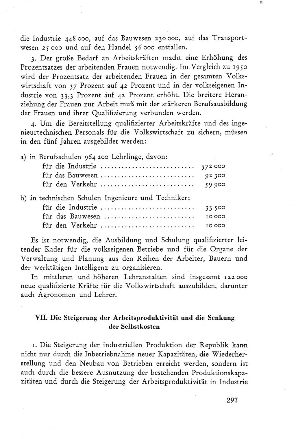 Protokoll der Verhandlungen des Ⅲ. Parteitages der Sozialistischen Einheitspartei Deutschlands (SED) [Deutsche Demokratische Republik (DDR)] 1950, Band 2, Seite 297 (Prot. Verh. Ⅲ. PT SED DDR 1950, Bd. 2, S. 297)
