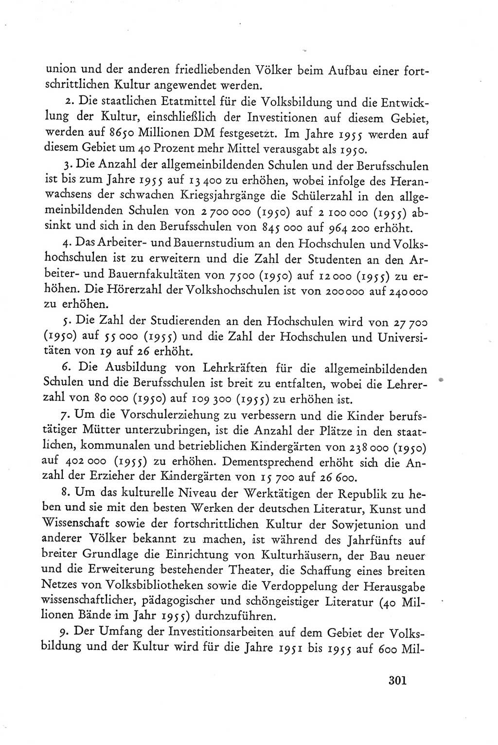 Protokoll der Verhandlungen des Ⅲ. Parteitages der Sozialistischen Einheitspartei Deutschlands (SED) [Deutsche Demokratische Republik (DDR)] 1950, Band 2, Seite 301 (Prot. Verh. Ⅲ. PT SED DDR 1950, Bd. 2, S. 301)