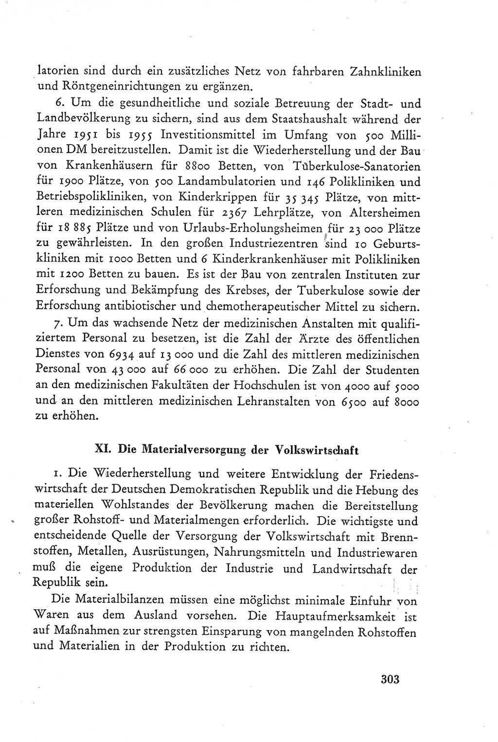 Protokoll der Verhandlungen des Ⅲ. Parteitages der Sozialistischen Einheitspartei Deutschlands (SED) [Deutsche Demokratische Republik (DDR)] 1950, Band 2, Seite 303 (Prot. Verh. Ⅲ. PT SED DDR 1950, Bd. 2, S. 303)