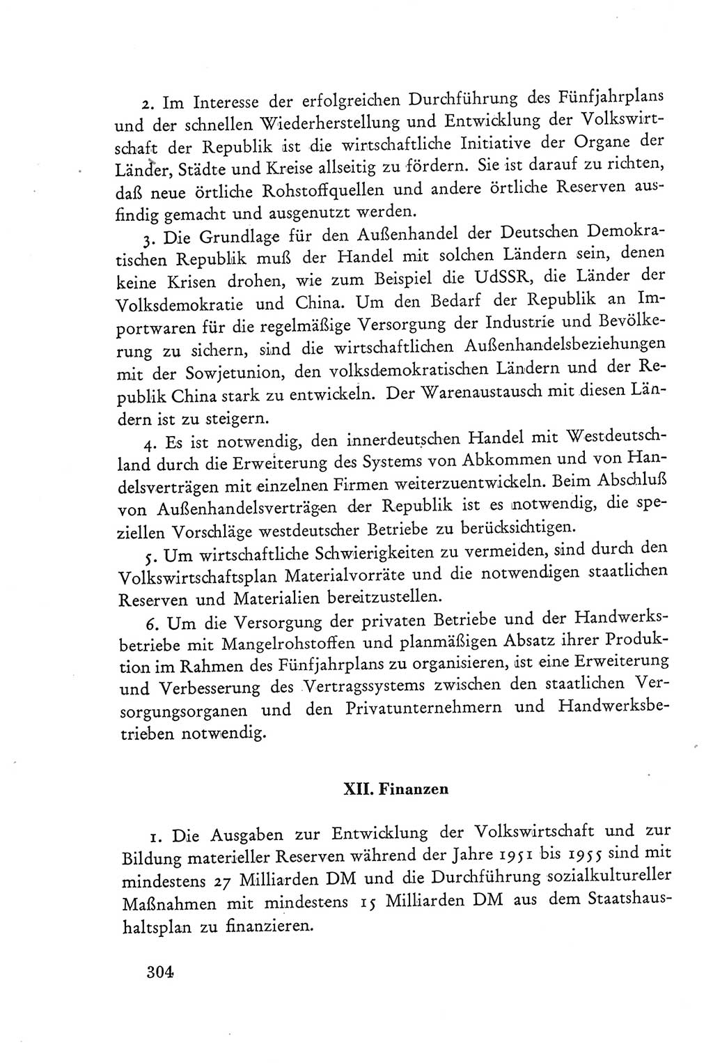 Protokoll der Verhandlungen des Ⅲ. Parteitages der Sozialistischen Einheitspartei Deutschlands (SED) [Deutsche Demokratische Republik (DDR)] 1950, Band 2, Seite 304 (Prot. Verh. Ⅲ. PT SED DDR 1950, Bd. 2, S. 304)