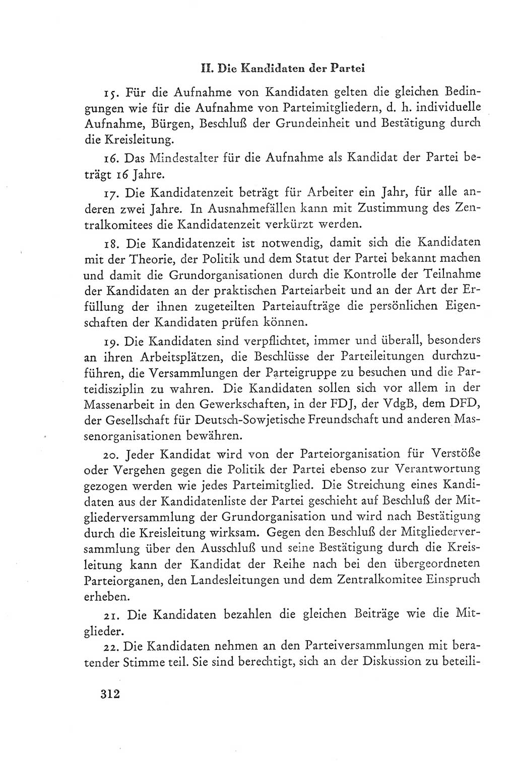 Protokoll der Verhandlungen des Ⅲ. Parteitages der Sozialistischen Einheitspartei Deutschlands (SED) [Deutsche Demokratische Republik (DDR)] 1950, Band 2, Seite 312 (Prot. Verh. Ⅲ. PT SED DDR 1950, Bd. 2, S. 312)