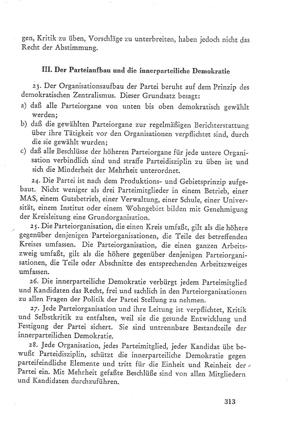 Protokoll der Verhandlungen des Ⅲ. Parteitages der Sozialistischen Einheitspartei Deutschlands (SED) [Deutsche Demokratische Republik (DDR)] 1950, Band 2, Seite 313 (Prot. Verh. Ⅲ. PT SED DDR 1950, Bd. 2, S. 313)