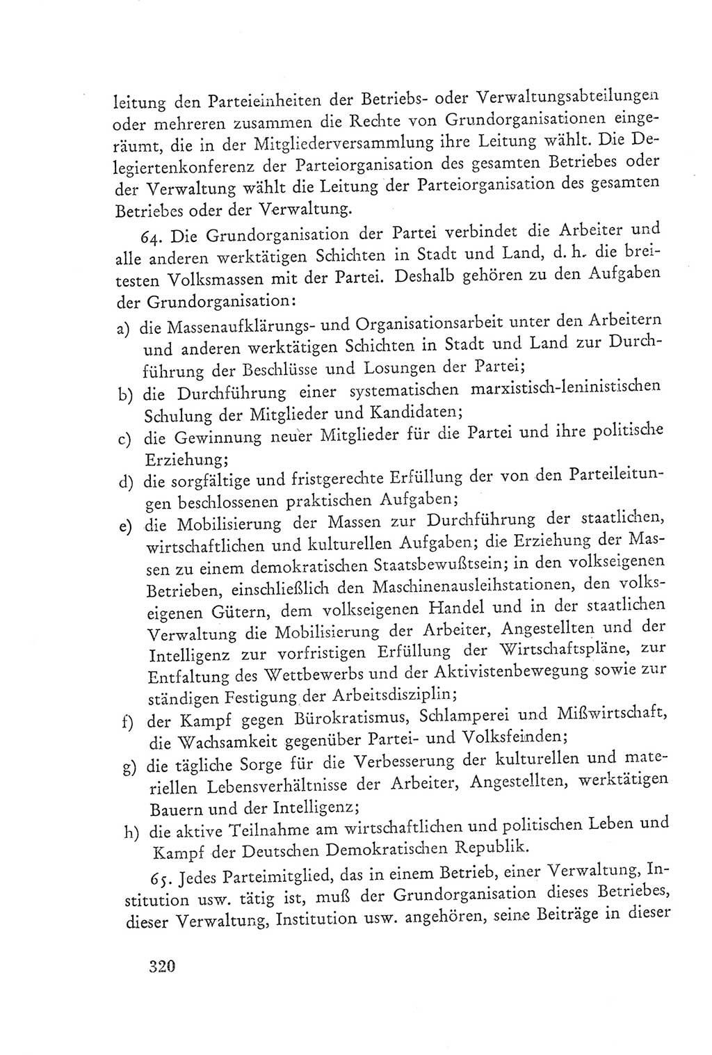 Protokoll der Verhandlungen des Ⅲ. Parteitages der Sozialistischen Einheitspartei Deutschlands (SED) [Deutsche Demokratische Republik (DDR)] 1950, Band 2, Seite 320 (Prot. Verh. Ⅲ. PT SED DDR 1950, Bd. 2, S. 320)