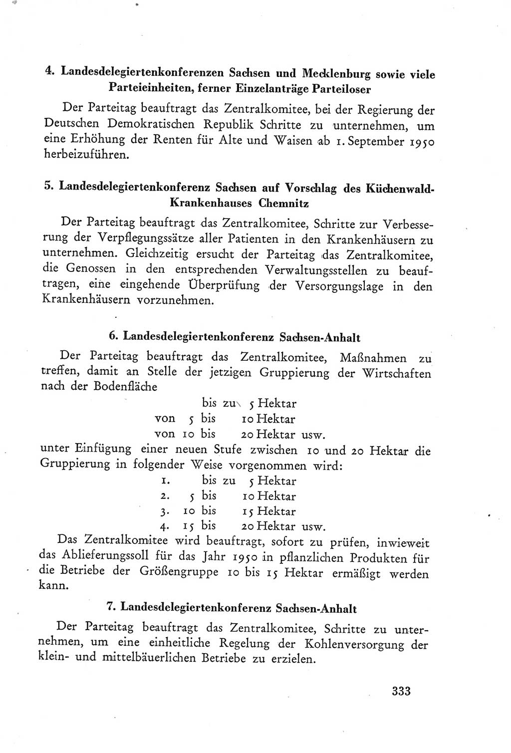 Protokoll der Verhandlungen des Ⅲ. Parteitages der Sozialistischen Einheitspartei Deutschlands (SED) [Deutsche Demokratische Republik (DDR)] 1950, Band 2, Seite 333 (Prot. Verh. Ⅲ. PT SED DDR 1950, Bd. 2, S. 333)