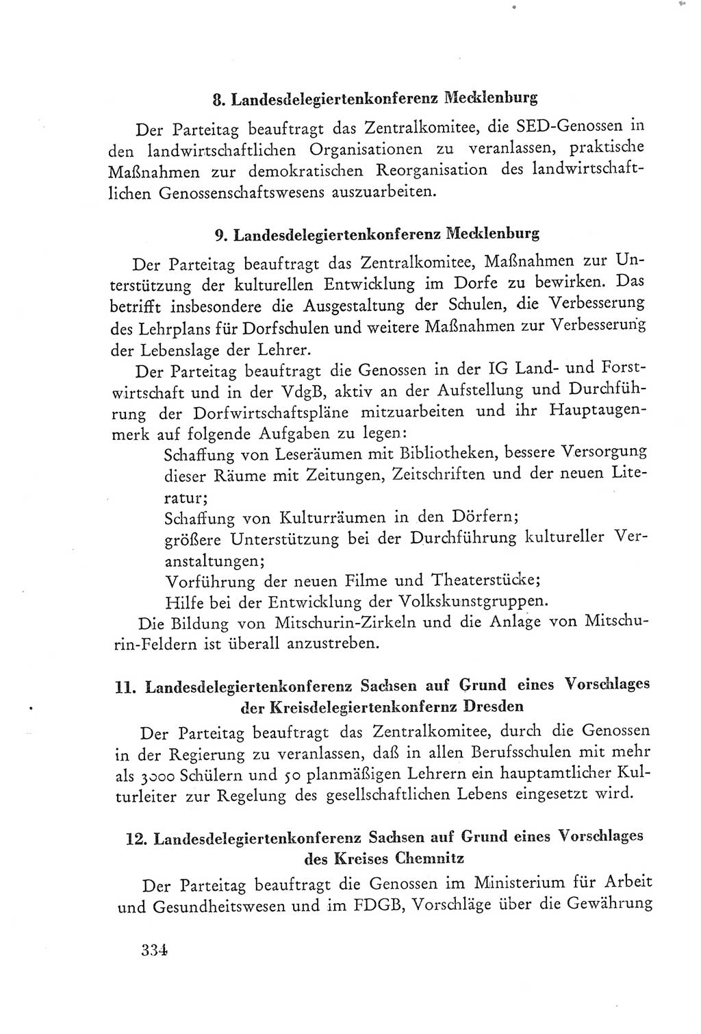 Protokoll der Verhandlungen des Ⅲ. Parteitages der Sozialistischen Einheitspartei Deutschlands (SED) [Deutsche Demokratische Republik (DDR)] 1950, Band 2, Seite 334 (Prot. Verh. Ⅲ. PT SED DDR 1950, Bd. 2, S. 334)