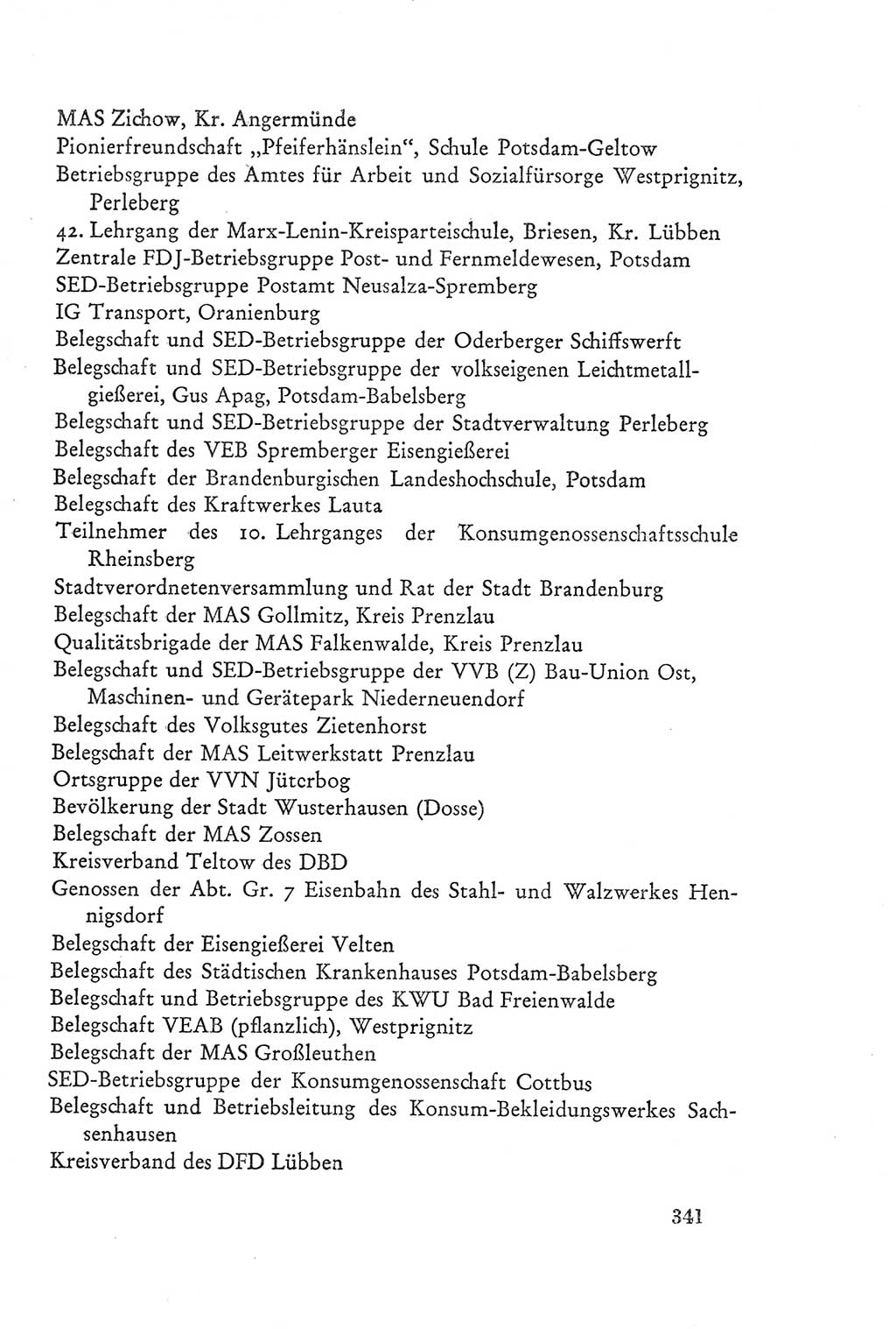 Protokoll der Verhandlungen des Ⅲ. Parteitages der Sozialistischen Einheitspartei Deutschlands (SED) [Deutsche Demokratische Republik (DDR)] 1950, Band 2, Seite 341 (Prot. Verh. Ⅲ. PT SED DDR 1950, Bd. 2, S. 341)