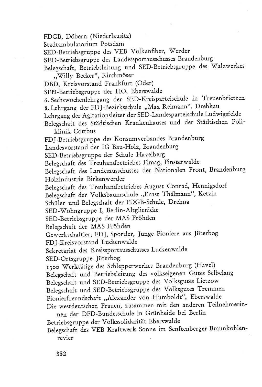 Protokoll der Verhandlungen des Ⅲ. Parteitages der Sozialistischen Einheitspartei Deutschlands (SED) [Deutsche Demokratische Republik (DDR)] 1950, Band 2, Seite 352 (Prot. Verh. Ⅲ. PT SED DDR 1950, Bd. 2, S. 352)
