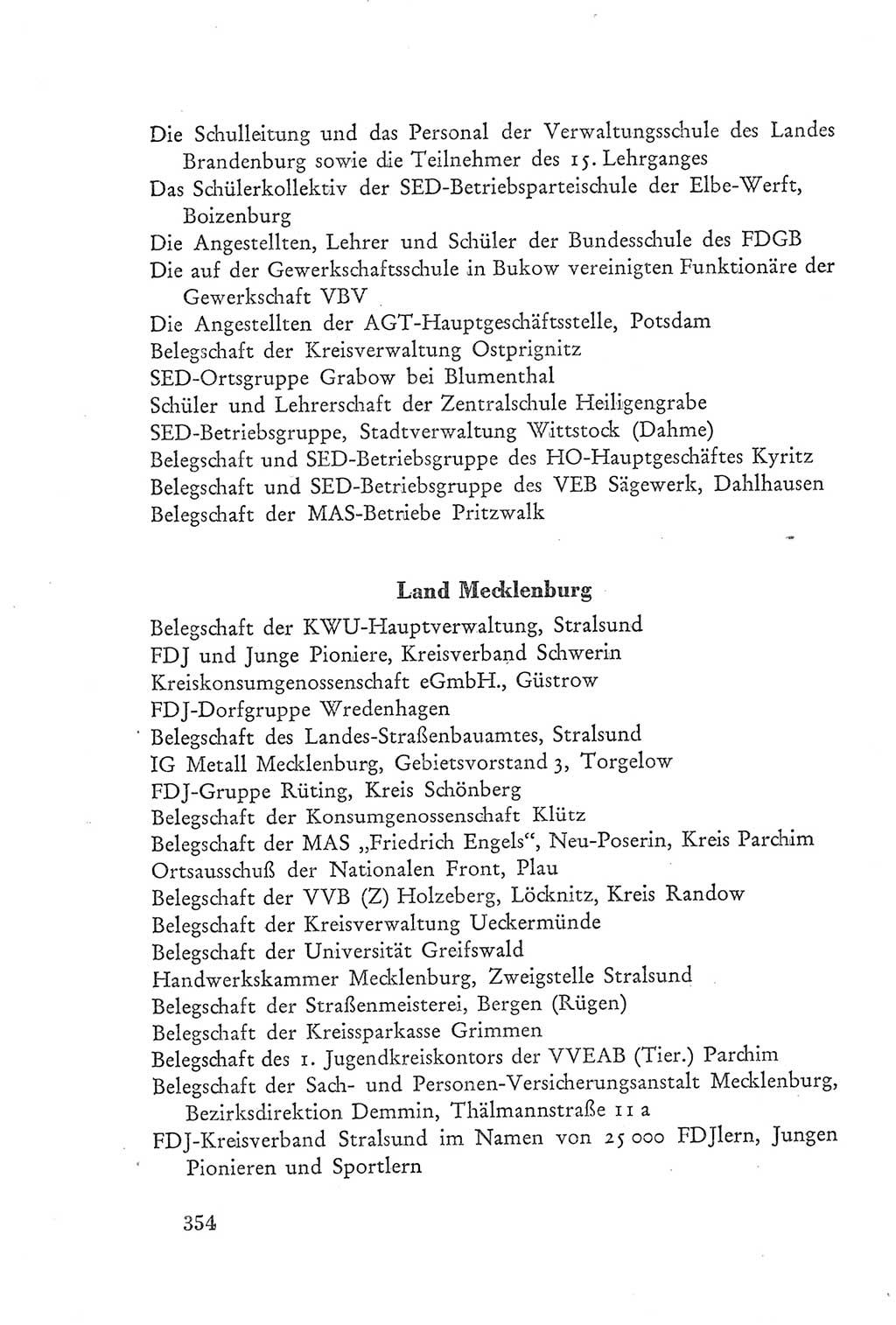Protokoll der Verhandlungen des Ⅲ. Parteitages der Sozialistischen Einheitspartei Deutschlands (SED) [Deutsche Demokratische Republik (DDR)] 1950, Band 2, Seite 354 (Prot. Verh. Ⅲ. PT SED DDR 1950, Bd. 2, S. 354)