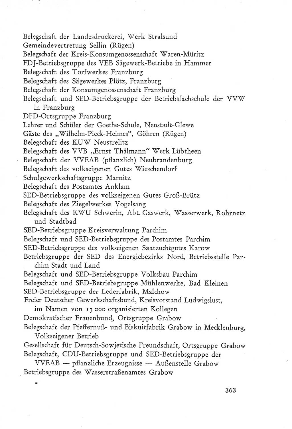 Protokoll der Verhandlungen des Ⅲ. Parteitages der Sozialistischen Einheitspartei Deutschlands (SED) [Deutsche Demokratische Republik (DDR)] 1950, Band 2, Seite 363 (Prot. Verh. Ⅲ. PT SED DDR 1950, Bd. 2, S. 363)