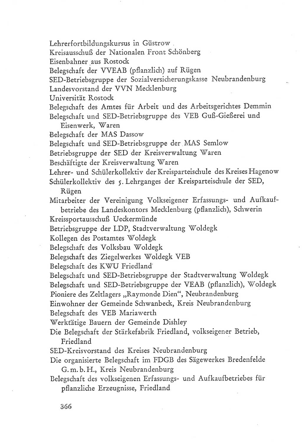 Protokoll der Verhandlungen des Ⅲ. Parteitages der Sozialistischen Einheitspartei Deutschlands (SED) [Deutsche Demokratische Republik (DDR)] 1950, Band 2, Seite 366 (Prot. Verh. Ⅲ. PT SED DDR 1950, Bd. 2, S. 366)