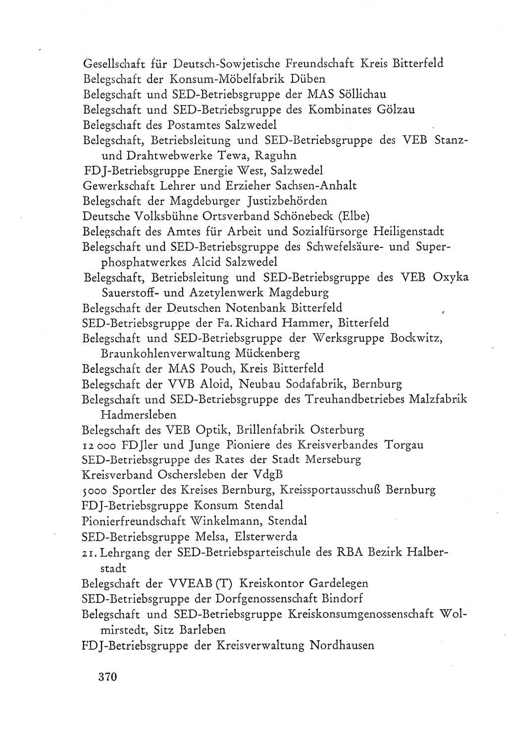 Protokoll der Verhandlungen des Ⅲ. Parteitages der Sozialistischen Einheitspartei Deutschlands (SED) [Deutsche Demokratische Republik (DDR)] 1950, Band 2, Seite 370 (Prot. Verh. Ⅲ. PT SED DDR 1950, Bd. 2, S. 370)