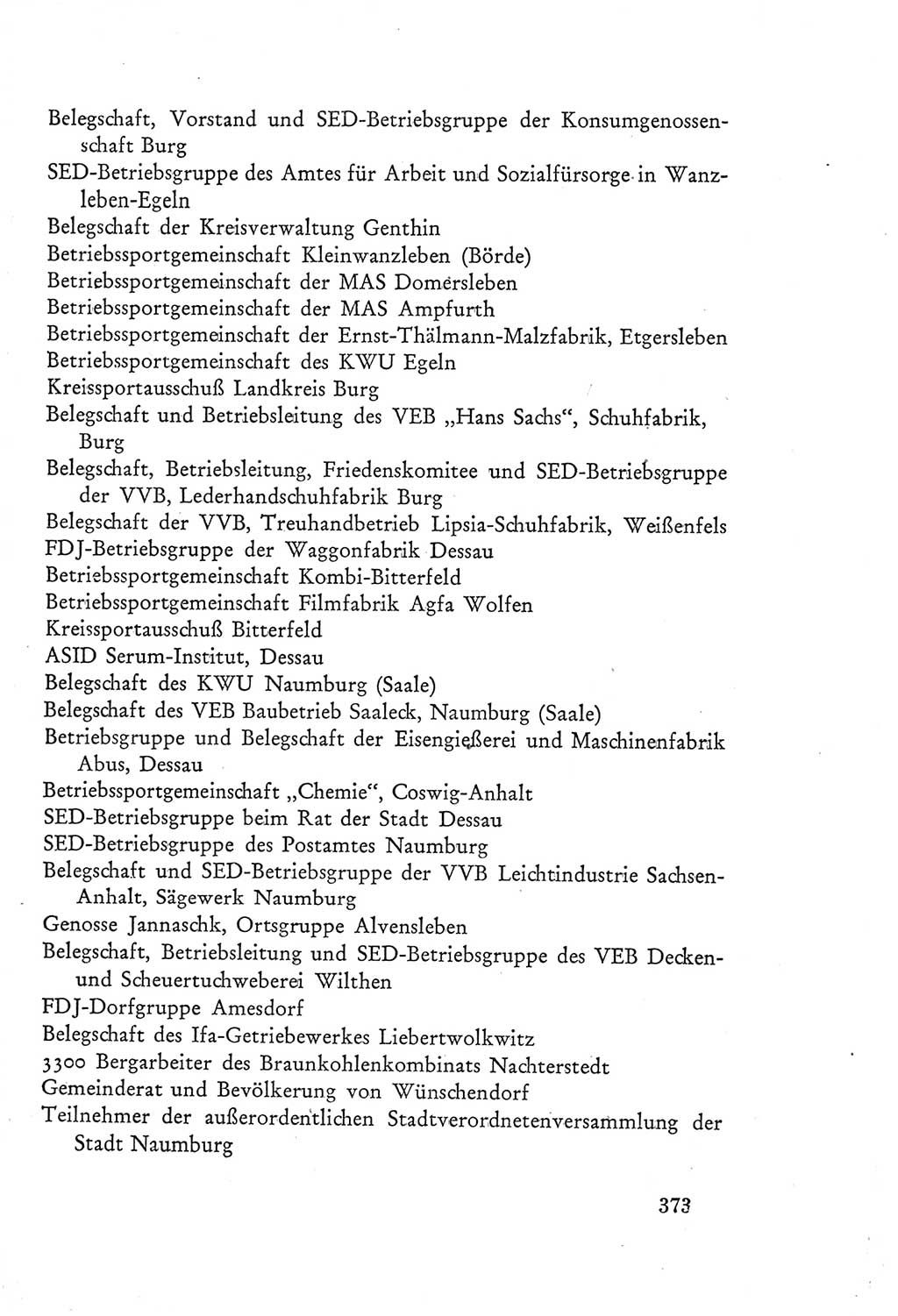 Protokoll der Verhandlungen des Ⅲ. Parteitages der Sozialistischen Einheitspartei Deutschlands (SED) [Deutsche Demokratische Republik (DDR)] 1950, Band 2, Seite 373 (Prot. Verh. Ⅲ. PT SED DDR 1950, Bd. 2, S. 373)