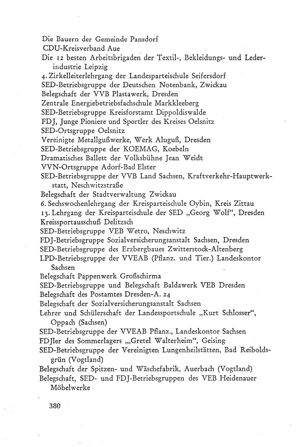 Protokoll der Verhandlungen des Ⅲ. Parteitages der Sozialistischen Einheitspartei Deutschlands (SED) [Deutsche Demokratische Republik (DDR)] 1950, Band 2, Seite 380 (Prot. Verh. Ⅲ. PT SED DDR 1950, Bd. 2, S. 380)