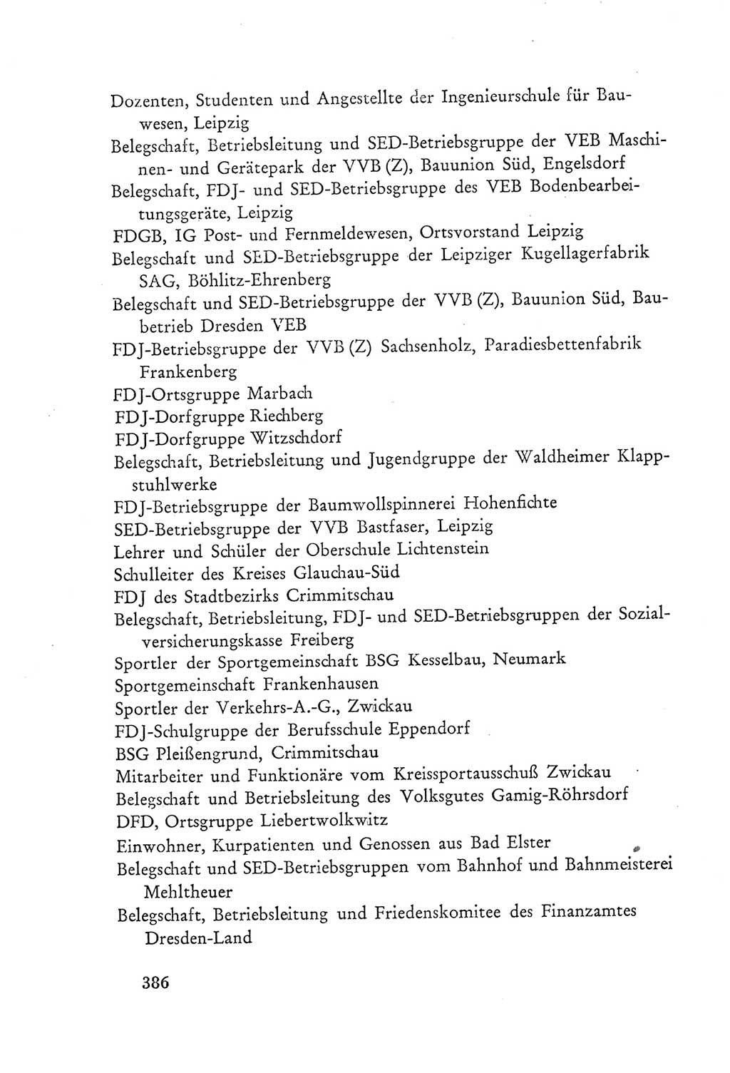 Protokoll der Verhandlungen des Ⅲ. Parteitages der Sozialistischen Einheitspartei Deutschlands (SED) [Deutsche Demokratische Republik (DDR)] 1950, Band 2, Seite 386 (Prot. Verh. Ⅲ. PT SED DDR 1950, Bd. 2, S. 386)