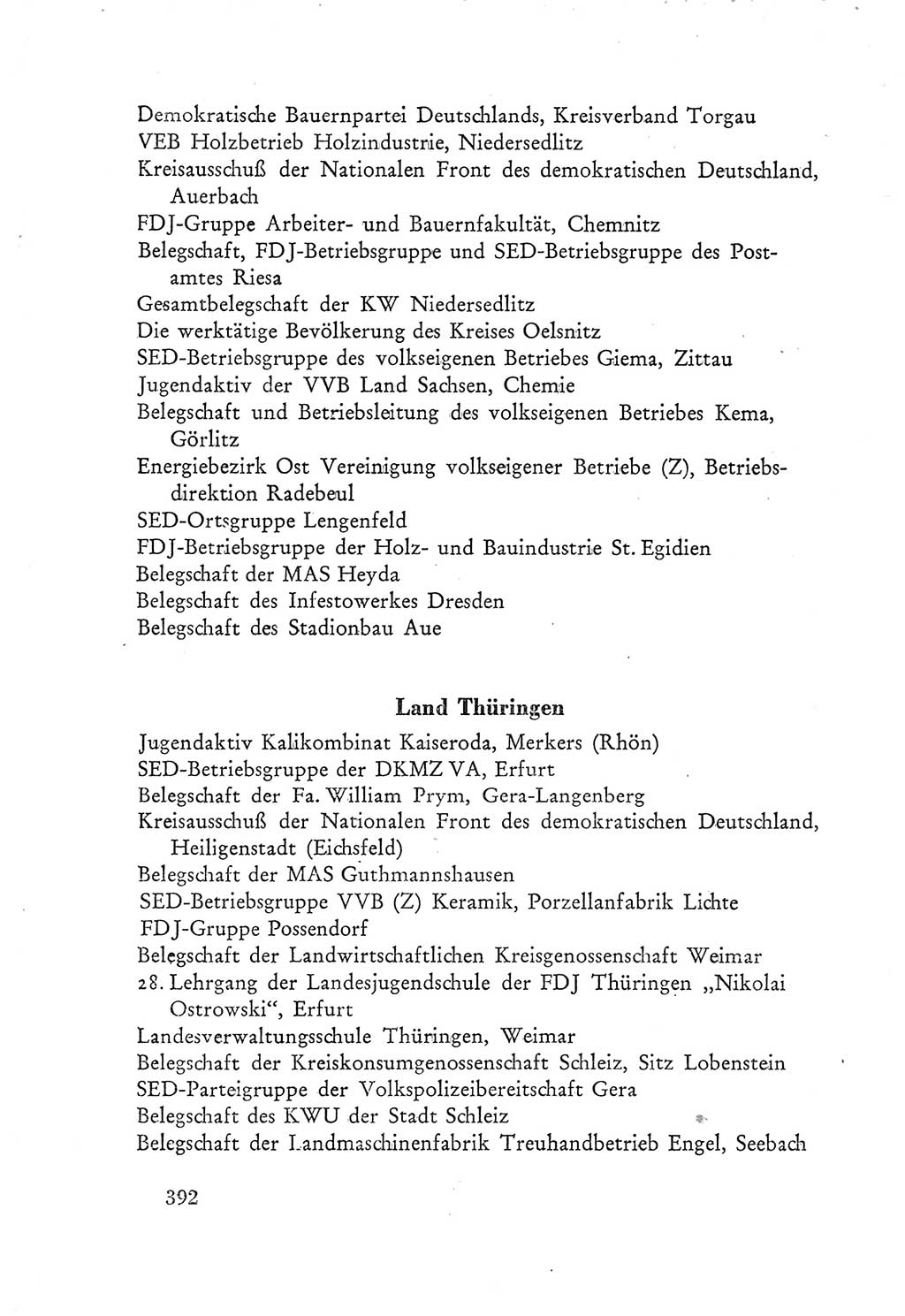 Protokoll der Verhandlungen des Ⅲ. Parteitages der Sozialistischen Einheitspartei Deutschlands (SED) [Deutsche Demokratische Republik (DDR)] 1950, Band 2, Seite 392 (Prot. Verh. Ⅲ. PT SED DDR 1950, Bd. 2, S. 392)