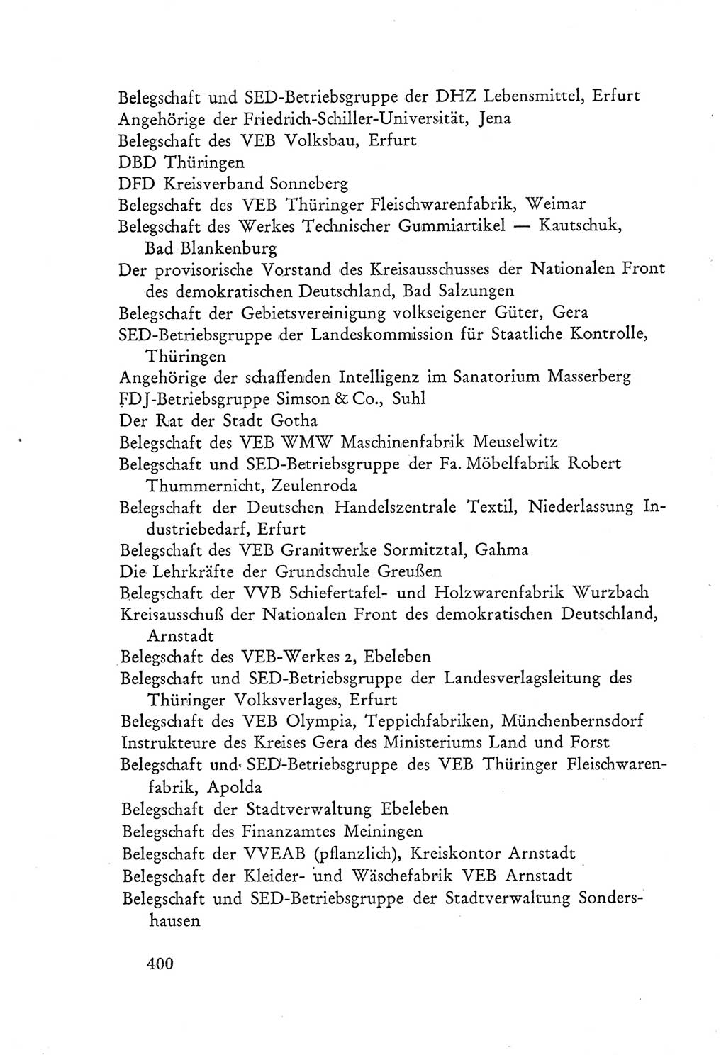 Protokoll der Verhandlungen des Ⅲ. Parteitages der Sozialistischen Einheitspartei Deutschlands (SED) [Deutsche Demokratische Republik (DDR)] 1950, Band 2, Seite 400 (Prot. Verh. Ⅲ. PT SED DDR 1950, Bd. 2, S. 400)