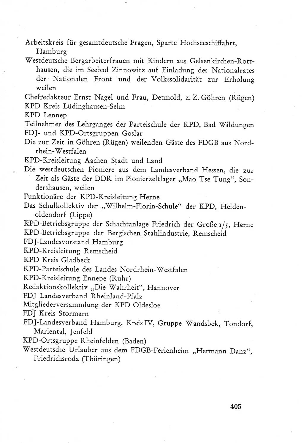 Protokoll der Verhandlungen des Ⅲ. Parteitages der Sozialistischen Einheitspartei Deutschlands (SED) [Deutsche Demokratische Republik (DDR)] 1950, Band 2, Seite 405 (Prot. Verh. Ⅲ. PT SED DDR 1950, Bd. 2, S. 405)