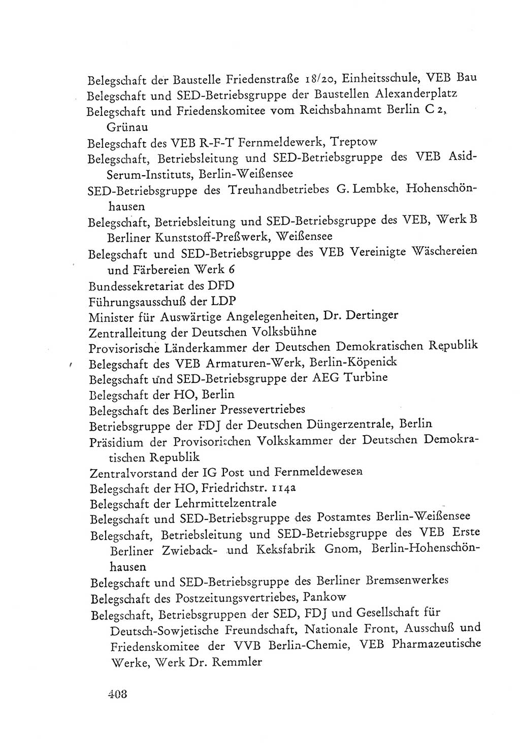Protokoll der Verhandlungen des Ⅲ. Parteitages der Sozialistischen Einheitspartei Deutschlands (SED) [Deutsche Demokratische Republik (DDR)] 1950, Band 2, Seite 408 (Prot. Verh. Ⅲ. PT SED DDR 1950, Bd. 2, S. 408)