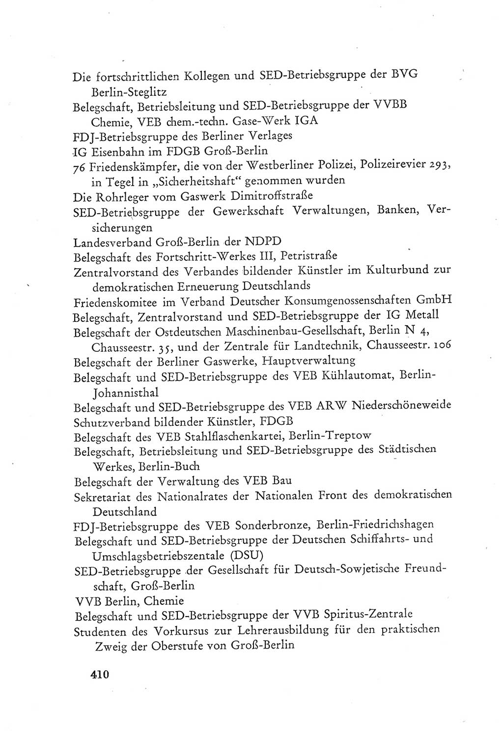 Protokoll der Verhandlungen des Ⅲ. Parteitages der Sozialistischen Einheitspartei Deutschlands (SED) [Deutsche Demokratische Republik (DDR)] 1950, Band 2, Seite 410 (Prot. Verh. Ⅲ. PT SED DDR 1950, Bd. 2, S. 410)
