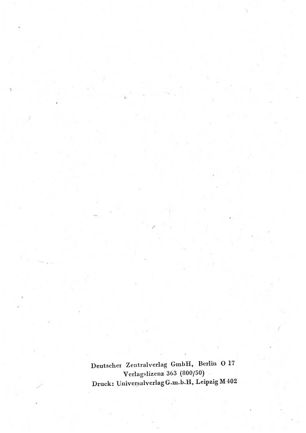 Strafprozeßordnung (StPO), Gerichtsverfassungsgesetz (GVG) und zahlreiche Nebengesetze der Deutschen Demokratischen Republik (DDR) 1950, Seite 4 (StPO GVG Ges. DDR 1950, S. 4)