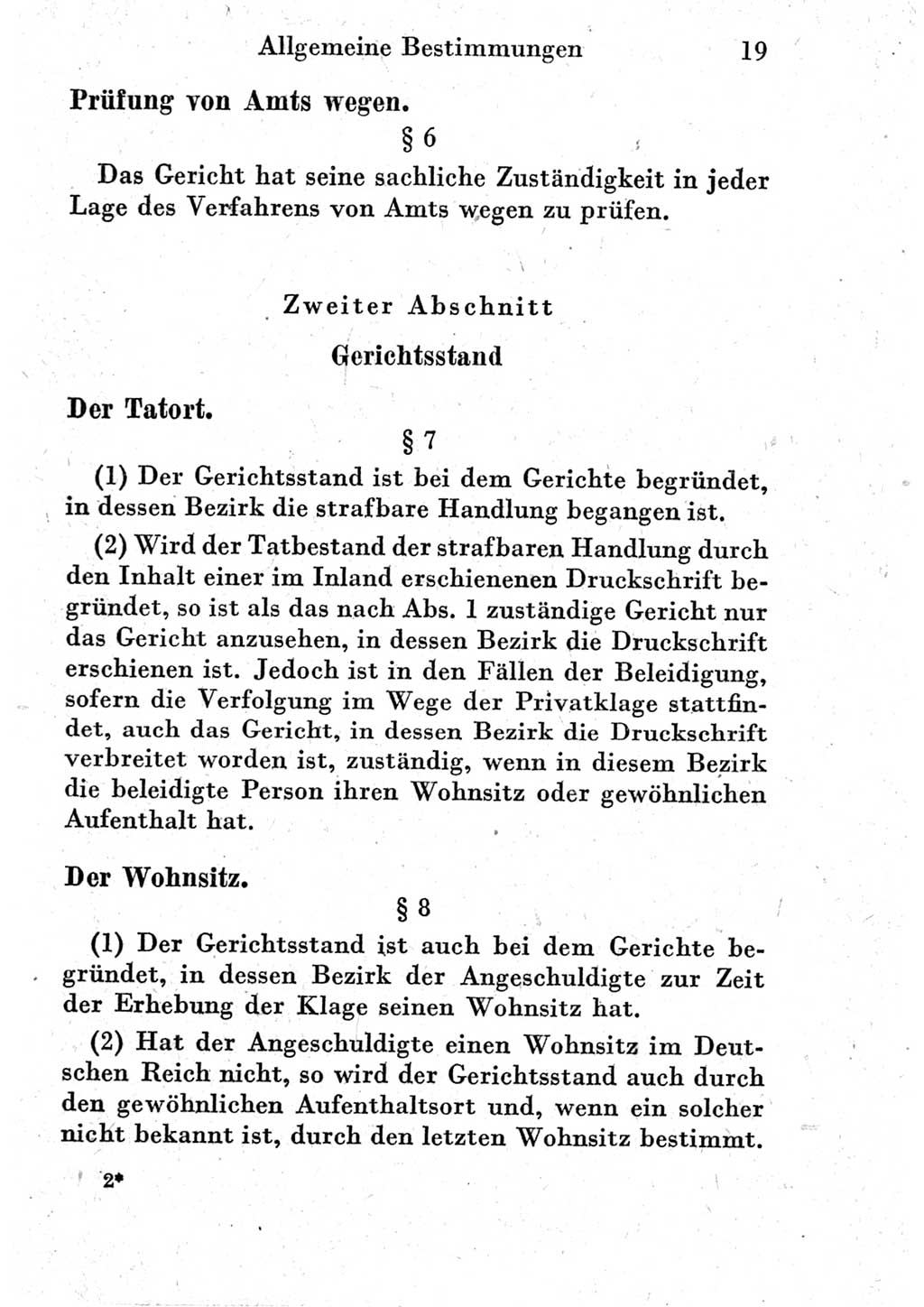 Strafprozeßordnung (StPO), Gerichtsverfassungsgesetz (GVG) und zahlreiche Nebengesetze der Deutschen Demokratischen Republik (DDR) 1950, Seite 19 (StPO GVG Ges. DDR 1950, S. 19)