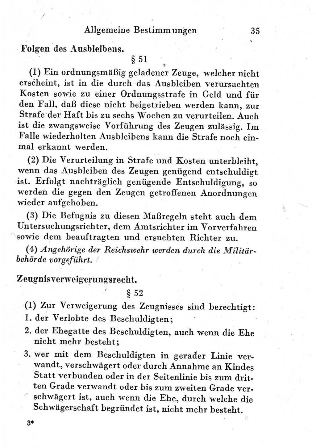 Strafprozeßordnung (StPO), Gerichtsverfassungsgesetz (GVG) und zahlreiche Nebengesetze der Deutschen Demokratischen Republik (DDR) 1950, Seite 35 (StPO GVG Ges. DDR 1950, S. 35)